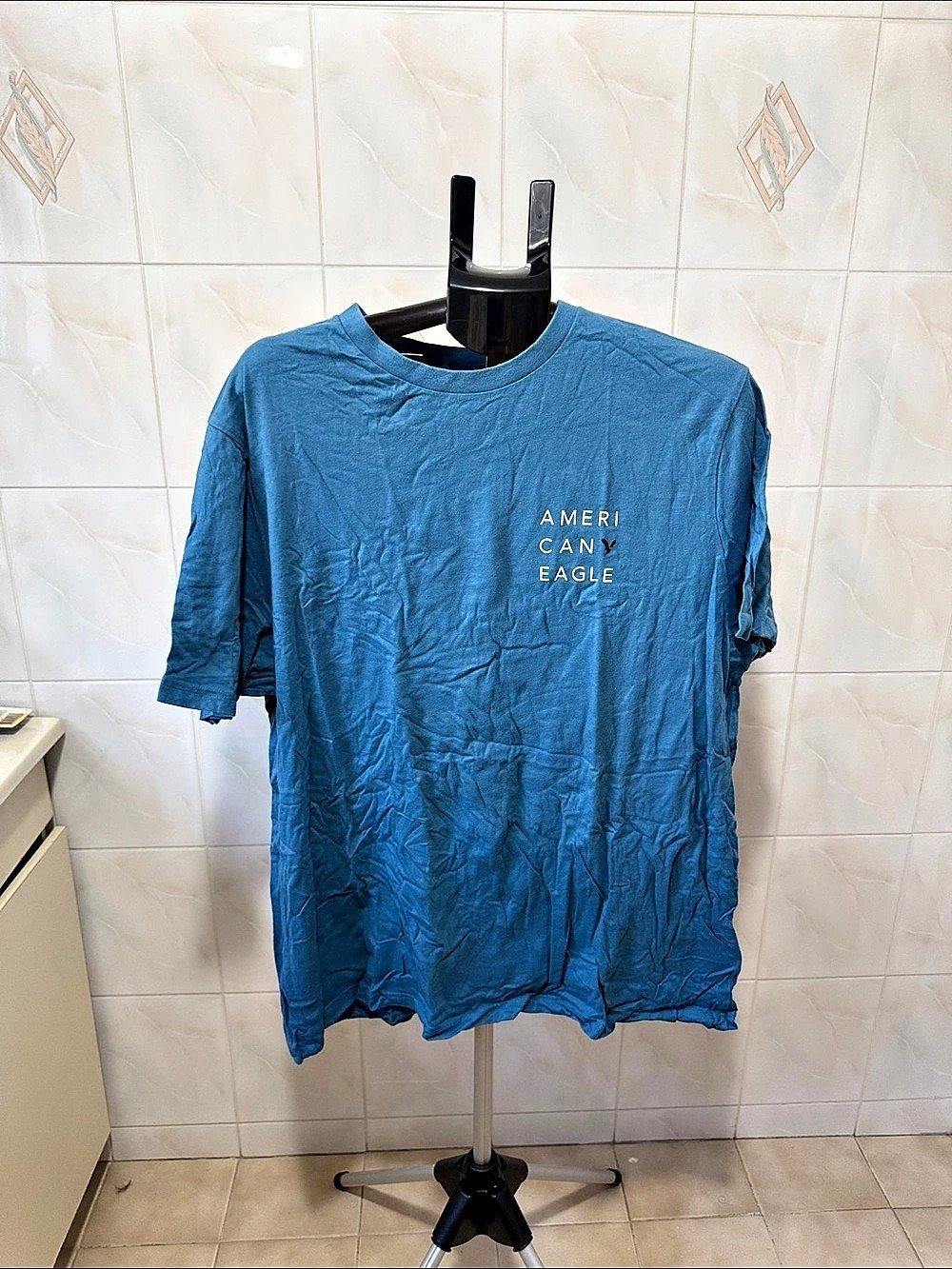 American Eagle Super Soft Standard Fit T-Shirt Blue XXL